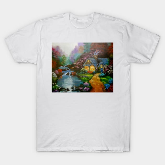 Cottage by the Lake T-Shirt by jennyleeandjim